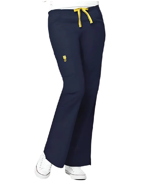 Classic Sporty WonderWink Origins Women's Romeo Cargo Scrub Pant | Navy