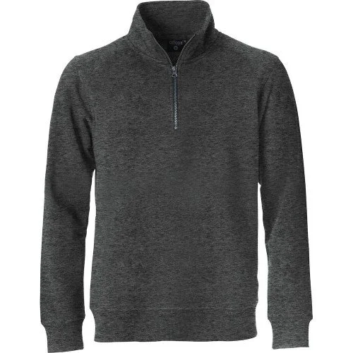 Modern Prints Clique Unisex Adult Classic Melange Half Zip Sweatshirt
