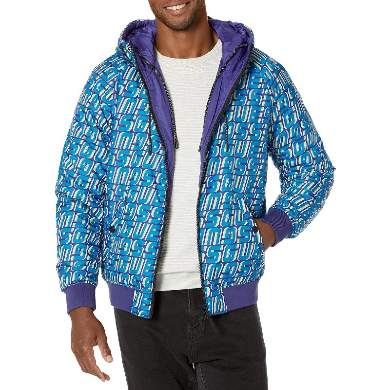 Skate Fashion Skate Fashion Guess Mens Reversible  Raincoat