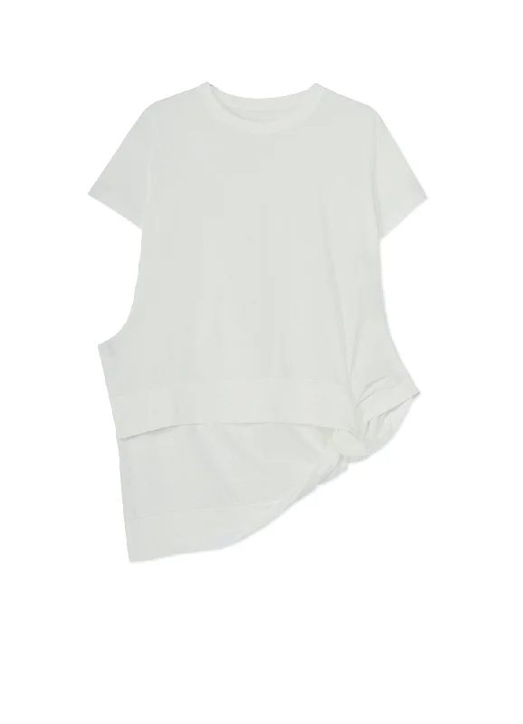 COTTON SINGLE JERSEY R-H TWISTED T-SHIRT