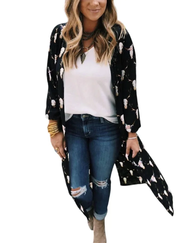 Loretta Death Valley Duster In Black