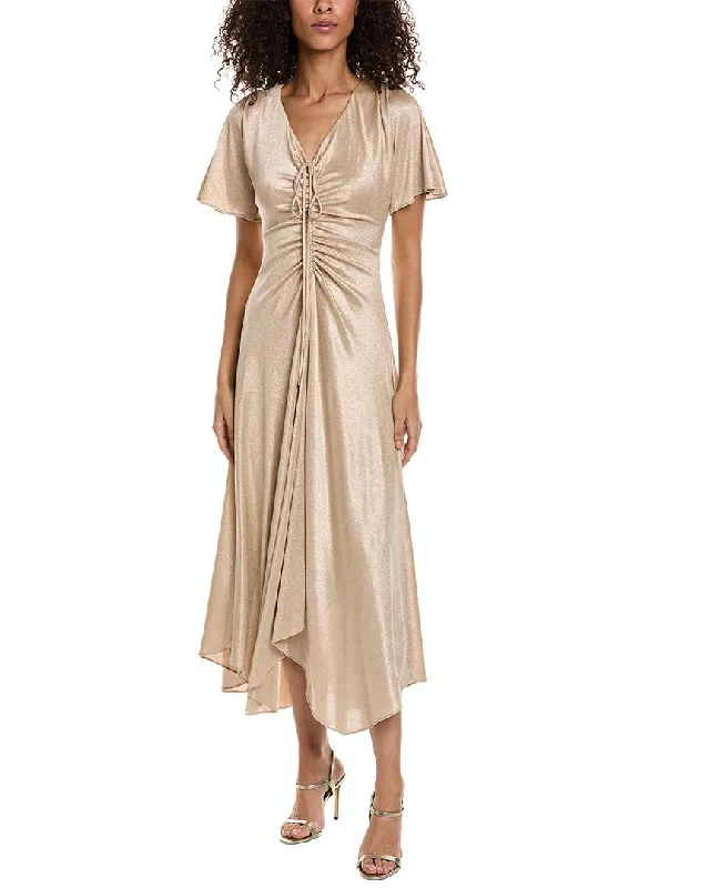 Contemporary Chic Taylor Lurex Stretch Knit Maxi Dress