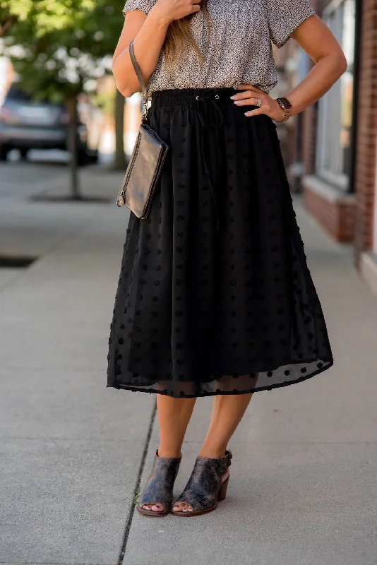 Textured Dot Skirt