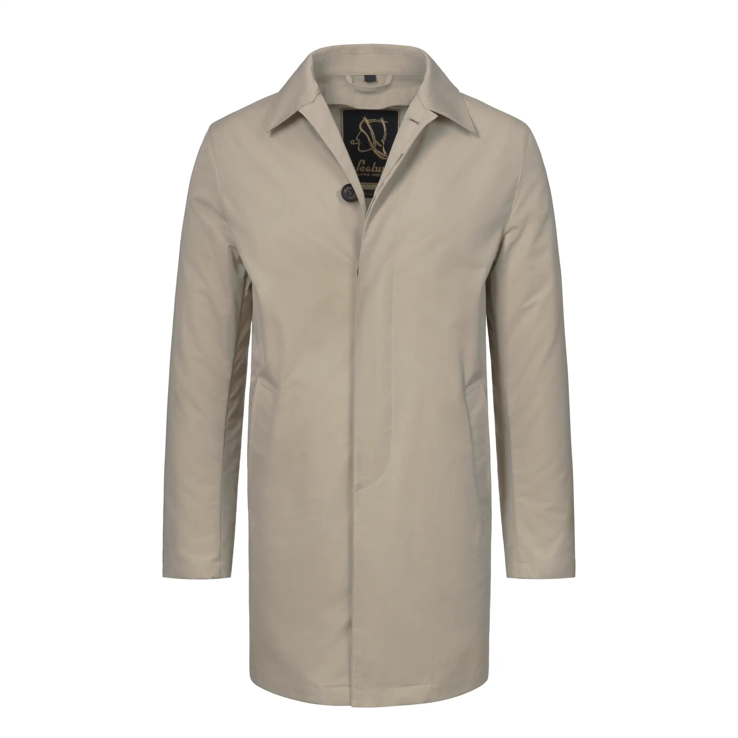 Classic Insulated Raincoat in Beige