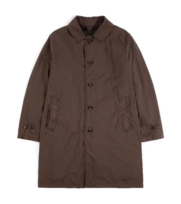 Aspesi Vodka Long Padded Coat: Chestnut