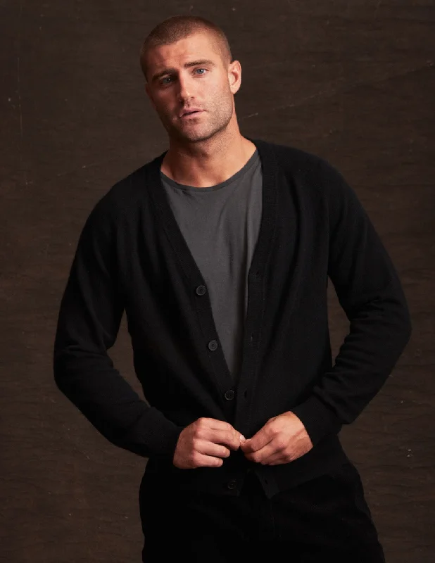 Cashmere Cardigan In Black