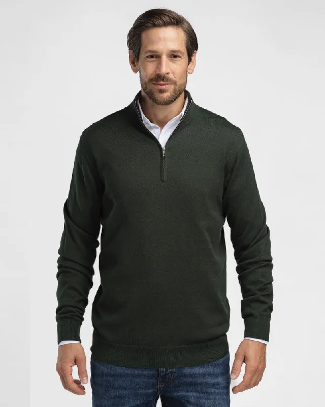 Kvist Merino 3/4-Zip Green