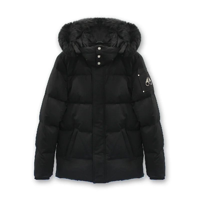 Everyday Minimalism Everyday Minimalism Premium Outerwear Moose Knuckles - Richardson Fur Hooded Parka Jacket in Black Everyday Minimalism Everyday Minimalism Premium Outerwear Moose Knuckles - Richardson Fur Hooded Parka Jacket in Black