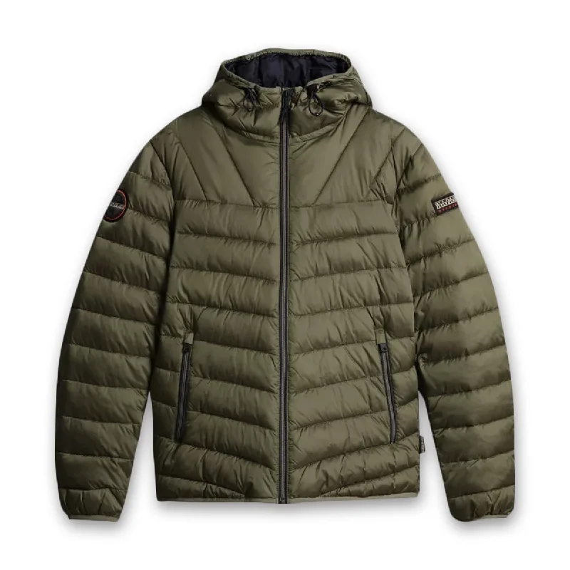 Napapijri - Aerons Quilted Jacket in Green Lichen