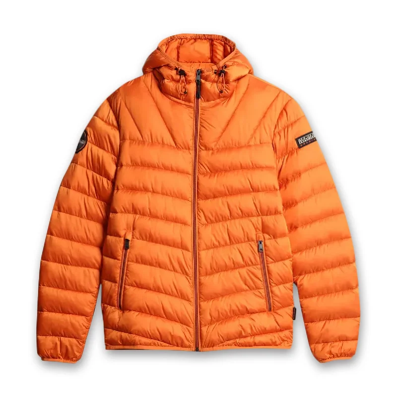 Napapijri - Aerons Quilted Jacket in Orange Buttern