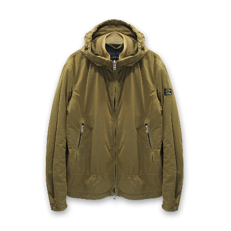 Paul & Shark - Garment Dyed Nylon Jacket in Khaki