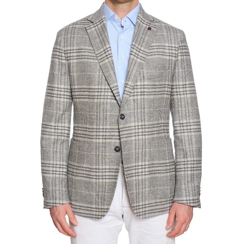 SARTORIA PARTENOPEA Gray Stretch Carlo Barbera Cotton Jacket EU 52 NEW US 42 Current Model