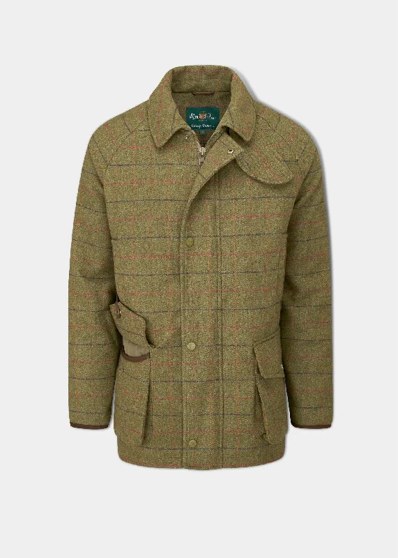 Surrey Waterproof Tweed Coat In Meadow - Shooting Fit