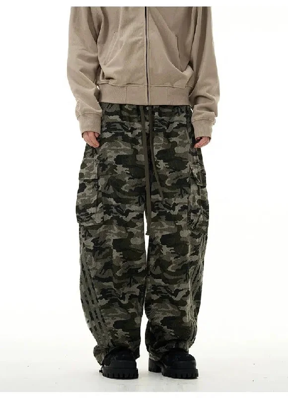 Three-Bar Camo Cargo Pants