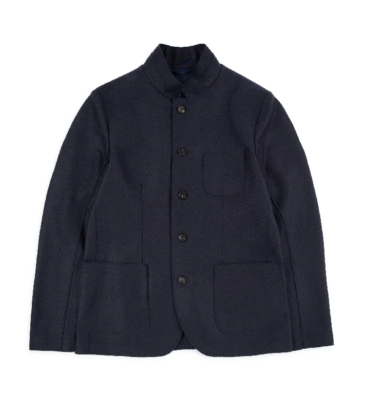 Weber + Weber Boiled Wool WW Travel Blazer: Ink Blue