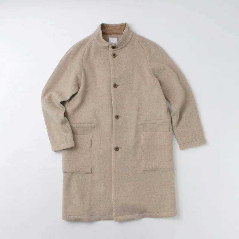 RE MADE IN TOKYO JAPAN / Wool Melton Stand Collar Coat