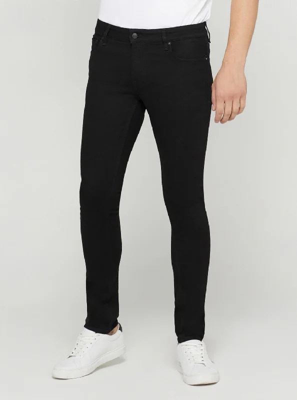 Eco Low-Rise Skinny Miami Denim Jeans in Carry Black Wash