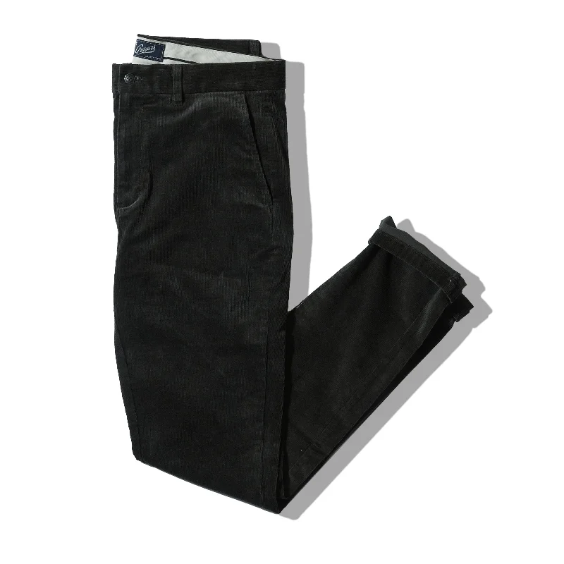 Trendy Casual Trendy Casual Corduroy Stretch Slim Fit Pants - Dark Olive